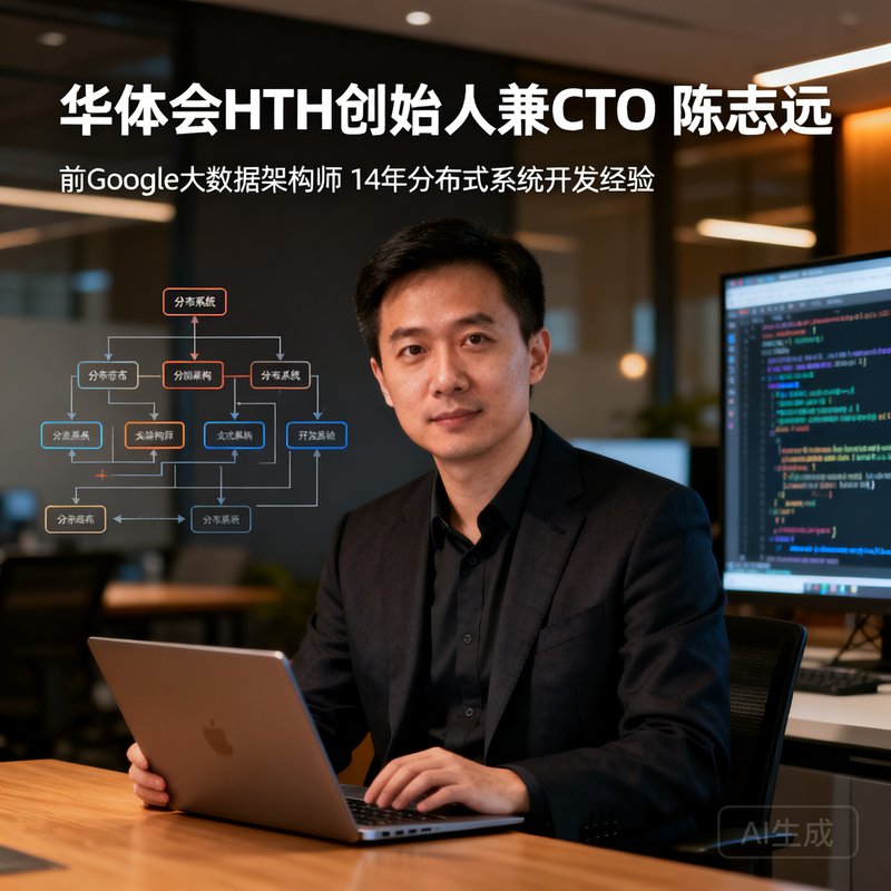 华体会HTH创始人兼CTO陈志远，前Google大数据架构师，拥有14年分布式系统开发经验的亚洲男性工程师